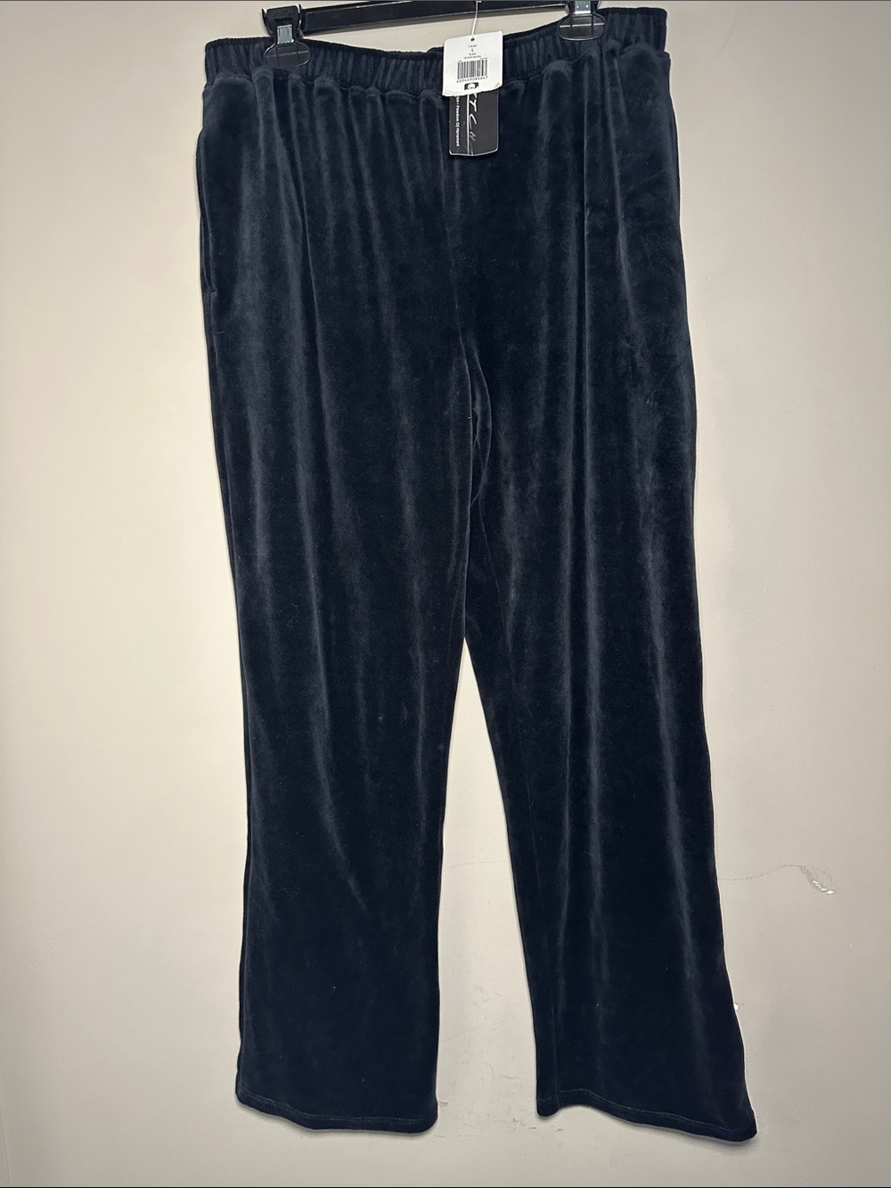 Kim Rogers New black Velvet Lounge Pants